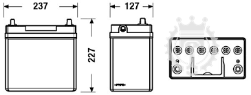 Autobatéria EXIDE Excell 45Ah 300A 12V