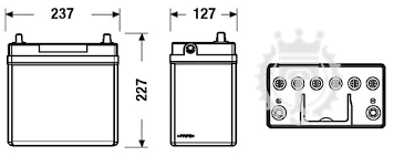 Autobatéria EXIDE Excell 45Ah, 300A