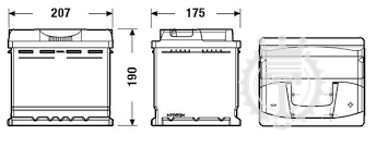 Autobatéria EXIDE Excell 50Ah 450A