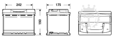 Autobatéria EXIDE Excell 62Ah 540A