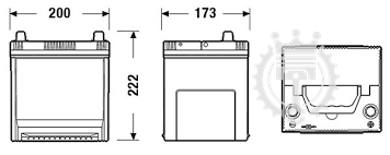 Autobatéria EXIDE Excell 50Ah, 360A