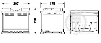 Autobatéria EXIDE Excell 50Ah, 450A