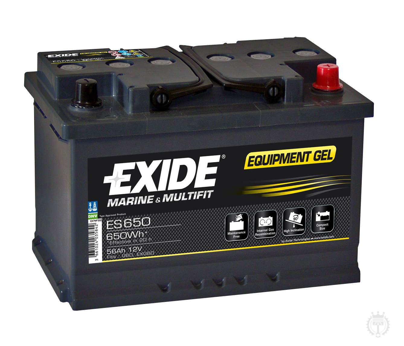 Autobatéria EXIDE EQUIPMENT GEL 56Ah