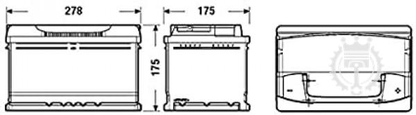 Autobatéria EXIDE Premium 72Ah, 720A