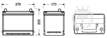 Autobatéria EXIDE Excell 70Ah, 540A