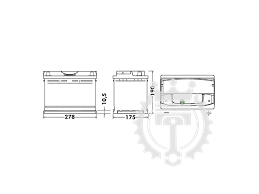 Autobatéria EXIDE Premium 77Ah 760A