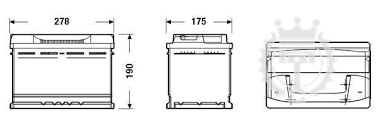 Autobatéria EXIDE Excell 74Ah, 680A