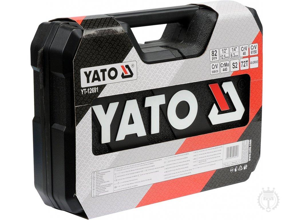 YATO Gola sada 1/2", 1/4" 82ks s príslušenstvom
