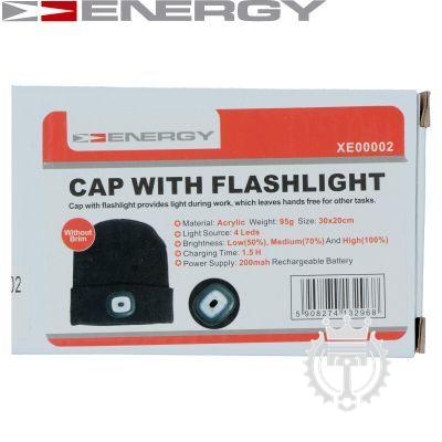 Čiapka s LED svetlom ENERGY
