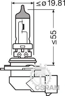 OSRAM Žiarovka HB4 12V 55W P22D