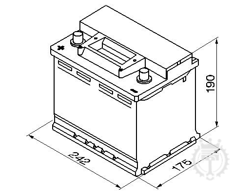 Autobatéria BOSCH 56Ah 480A