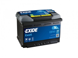 Autobatéria EXIDE Excell 74Ah, 680A