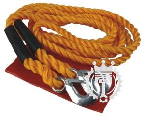 Ťažné lano 6500kg (2 karabíny)