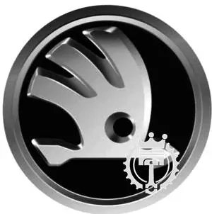 Živicové nálepky Škoda čierne